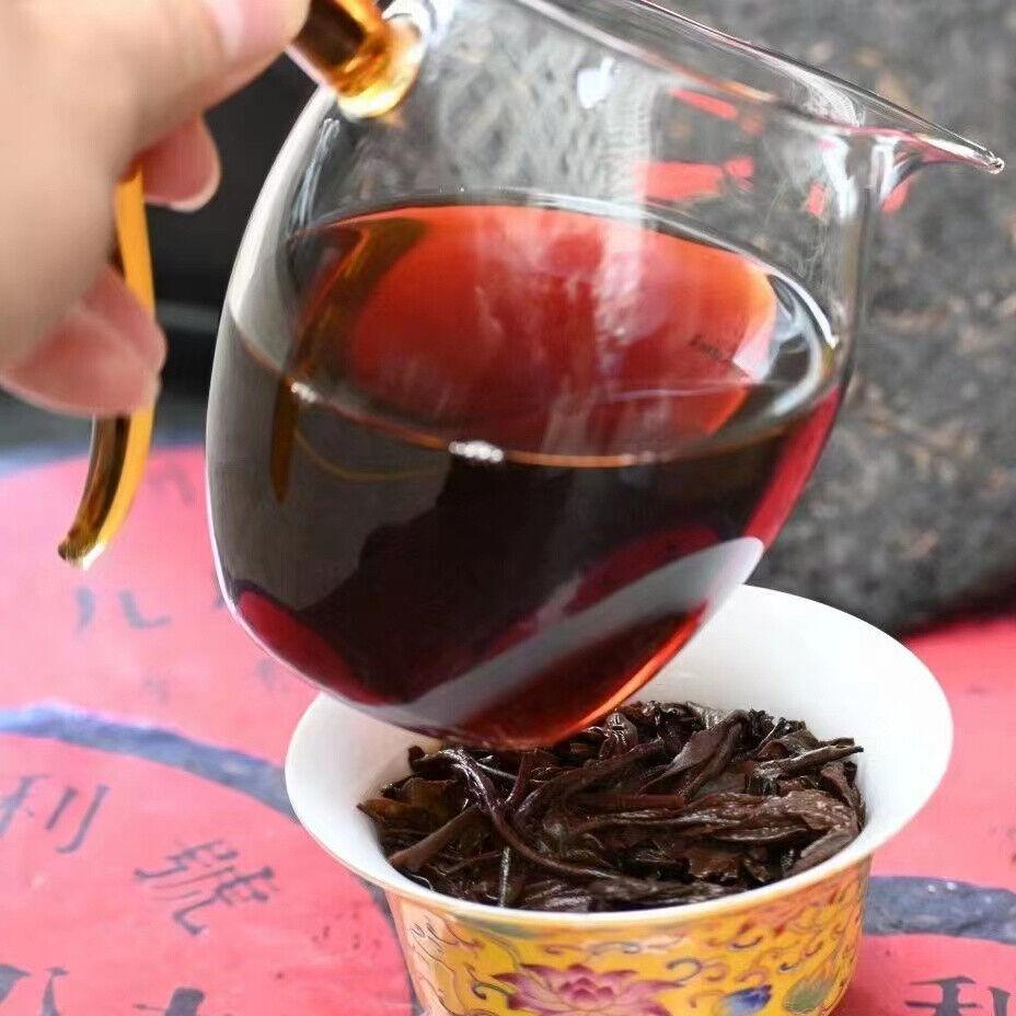 CIFbuy 357g Yunnan Old Puerh Ripe Tea 1989 Qianlihao Shu Pu'er Tea Cake Pu-erh Cake Tea