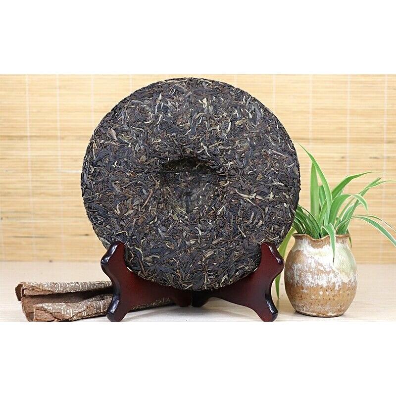 CIFbuy Bulang Mountain Puer Tea 357g Milestone Green Cake * BAJIAOTING Pu'er Tea