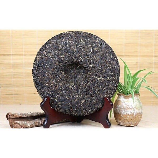 CIFbuy Bulang Mountain Puer Tea 357g Milestone Green Cake * BAJIAOTING Pu'er Tea