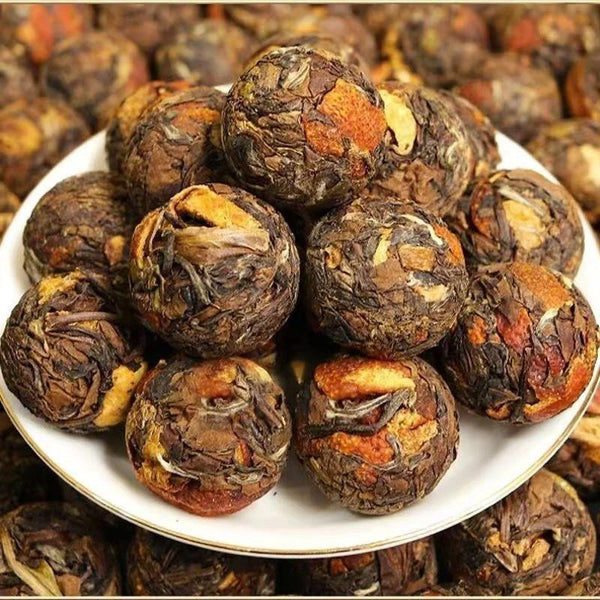 CIFbuy White Tea Stuffed Tangerine Orange Fuding Chenpi Bai Cha Aged Shou Mei 250g