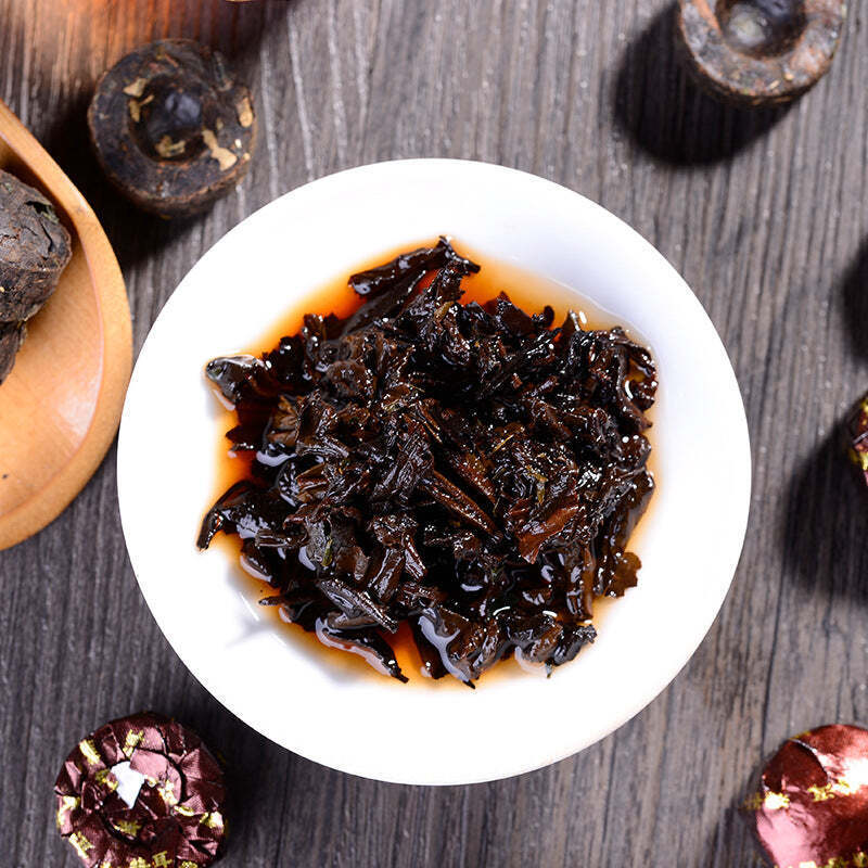 CIFbuy500g Yunnan Ripe Puerh Black Tea Glutinous Rice Fragrance Cooked Pu-erh Tuocha