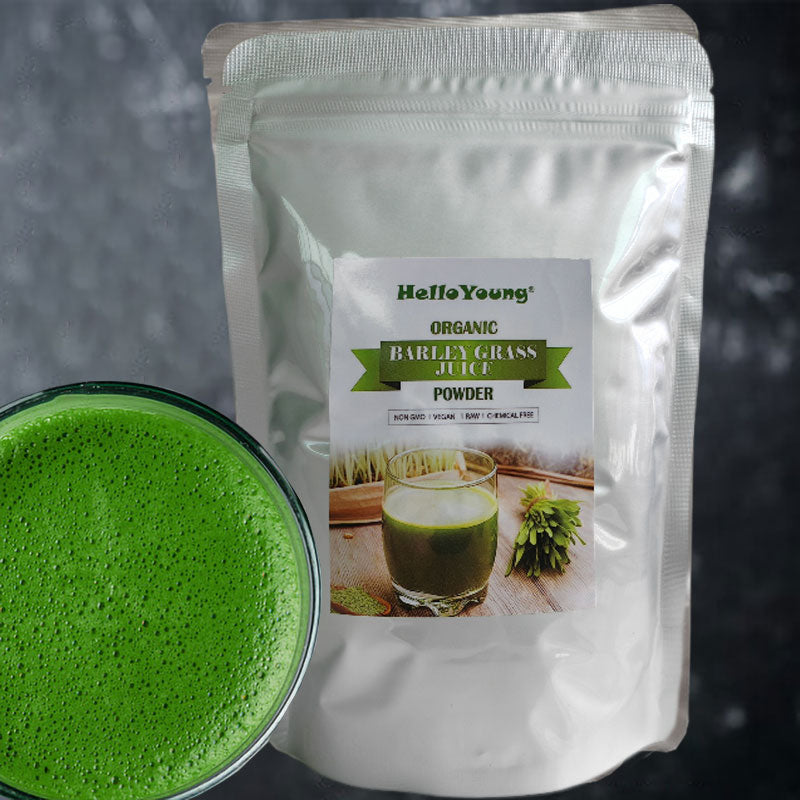 Organic Barley Grass Powder original 250g barley grass official store barley grass powder willy ong Low Sugar Body Detoxification and Weight Loss Barley Health Matcha Beverage Main image
