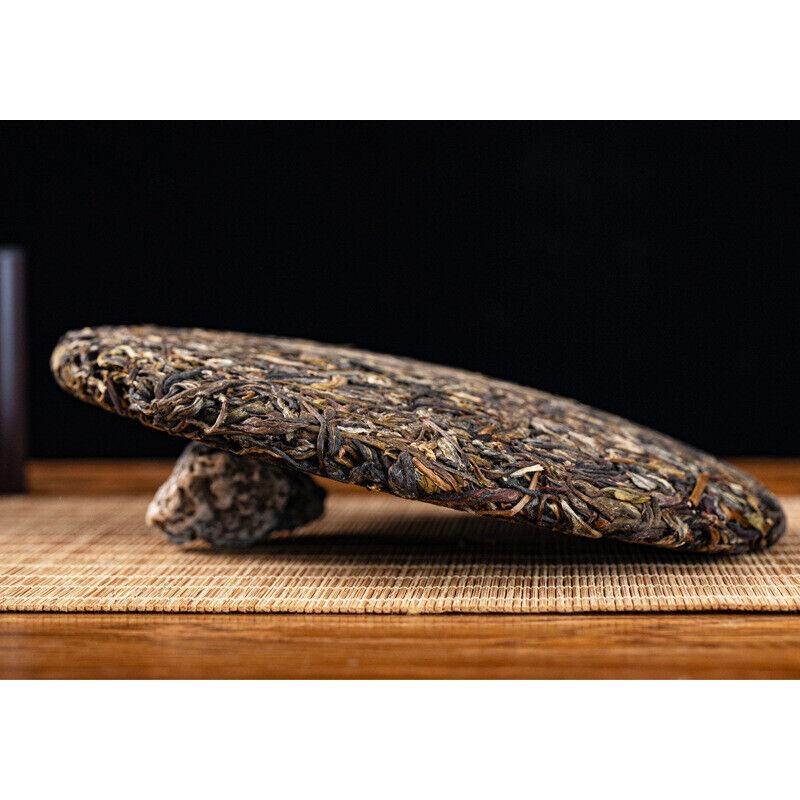 CIFbuy 357g Yunnan Menghai Pu'er Raw Tea Brown Mountain Qizi Cake Ancient Tree Tea