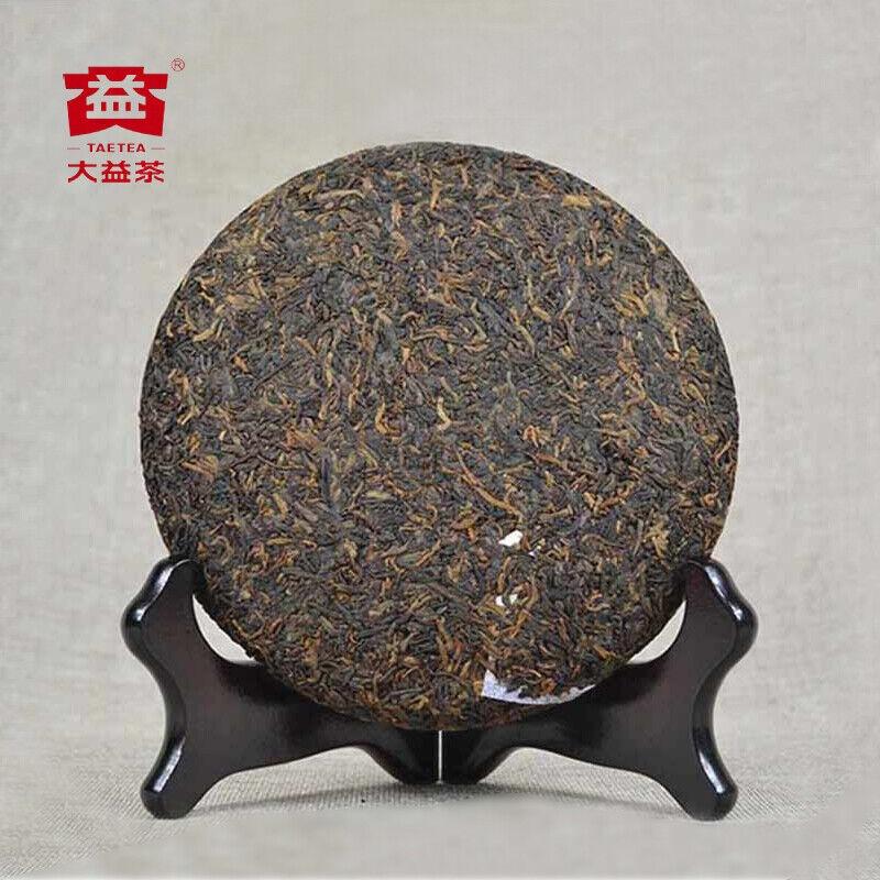 CIFbuy TAETEA Dragon Pillar Yuan Cha Menghai Dayi Puer Tea Cake 357g Ripe Pu-erh