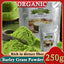 Organic Barley Grass Powder 250g, Green Superfood for Smoothie, Shakes and Salads moistening intestines, burning fat, purifying liver