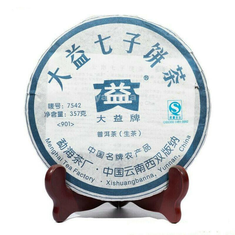 CIFbuy Premium TAETEA 7542 Sheng Puerh Dayi 1401 Batch Raw Pu Er Menghai Tea Cake 357g