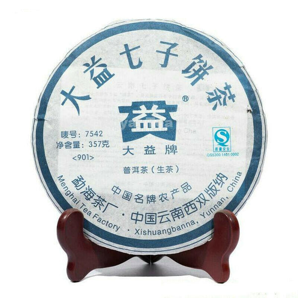 CIFbuy Premium TAETEA 7542 Sheng Puerh Dayi 1401 Batch Raw Pu Er Menghai Tea Cake 357g
