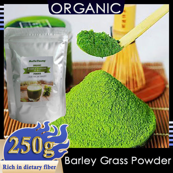 Pure Organic Barley Grass Original Powder Juice Drink 250g Non-GMO Vegan Cold-Juiced and Low-Temperature Dried