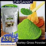 Pure Organic Barley Grass Original Powder Juice Drink 250g Non-GMO Vegan Cold-Juiced and Low-Temperature Dried