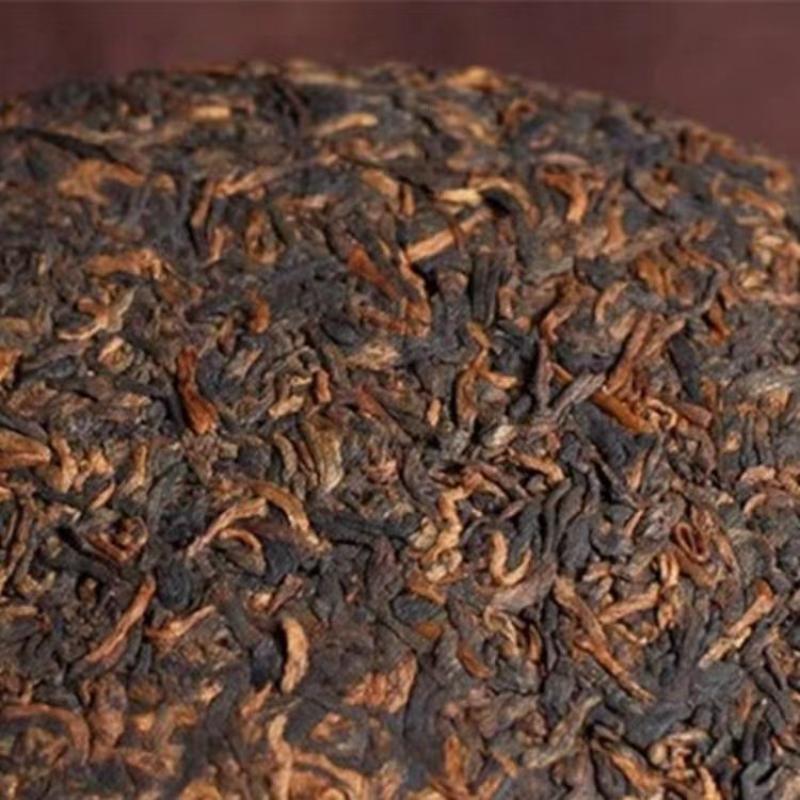 CIFbuy 357g Ripe Pu'er Tea Cake Bulang Mountain Ancient Tree Puerh Cooked Tea Healthy