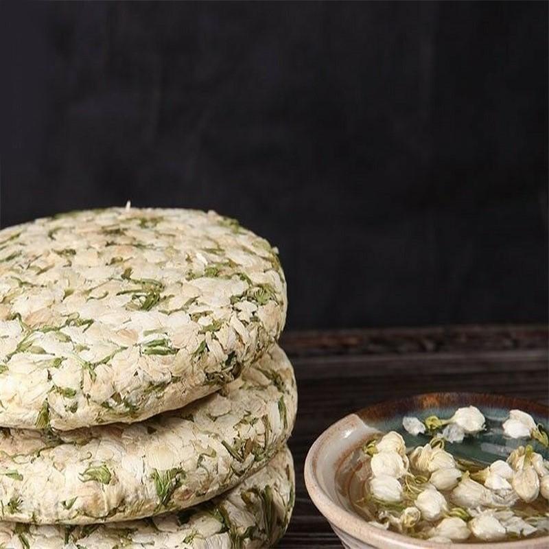 CIFbuy 200g Top Grade Dried Jasmine Tea Organal Bud Flower Tea Green Tea Cake Blooming