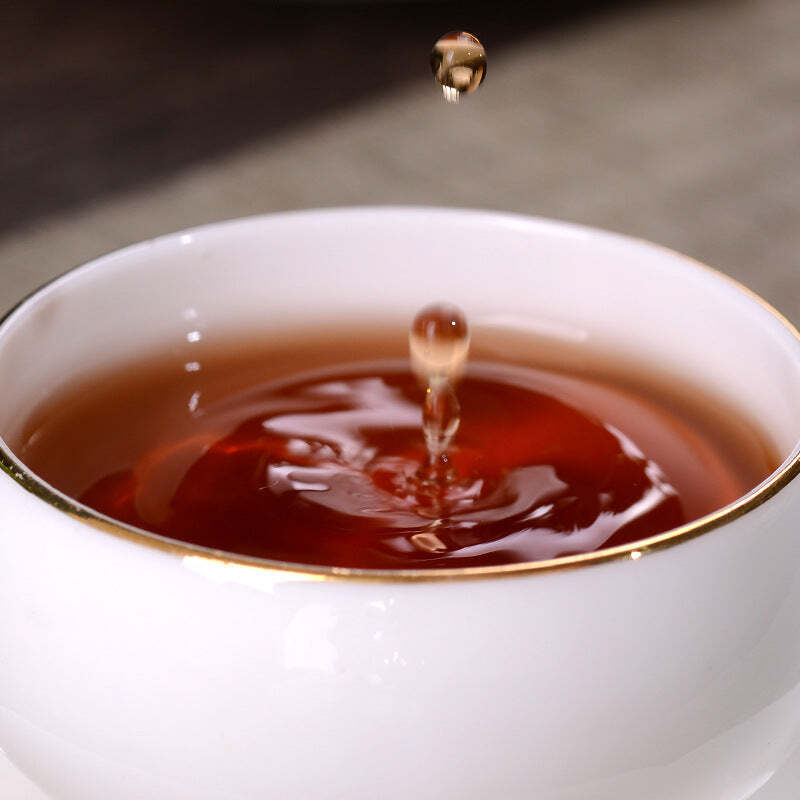 CIFbuy 357g Yiwu Golden Buds Puerh Ripe Tea Cake Yunnan Ancient Tree Cooked Pu-erh Tea