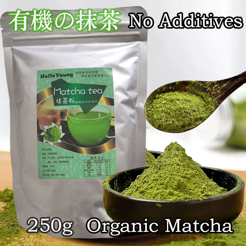 Matcha Powder Green Tea Powder 250g Great Coffee Alternative for Energy and Stamina Focus diet drink for loss weight Main image