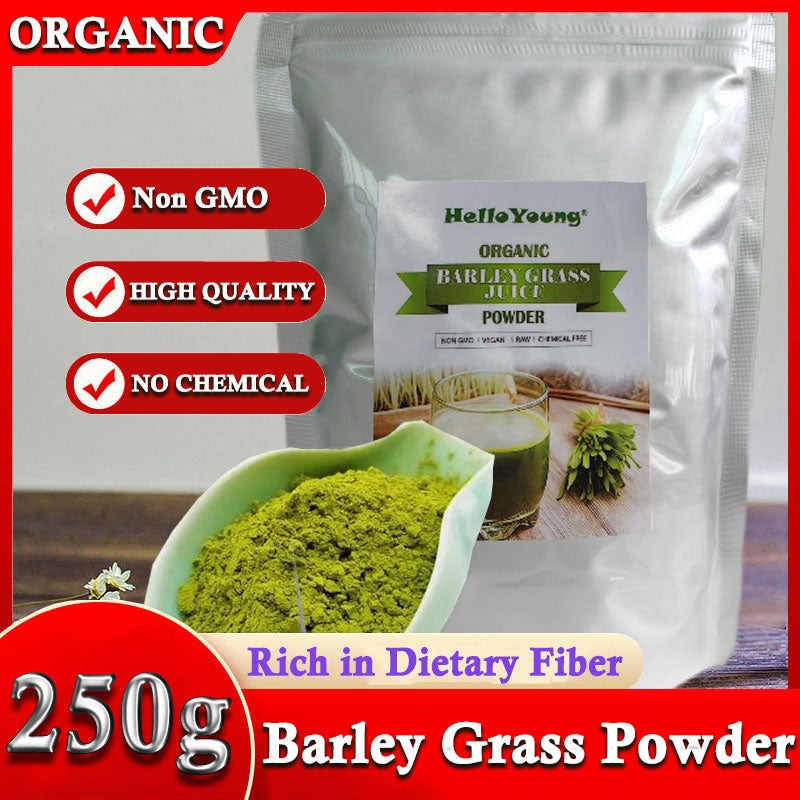Barley grass official store Organic Barley Grass Powder original 250g Juice Powder Chlorophyll & Trace Minerals No Maltodextrin & Sugar Main image