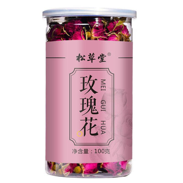 CIFbuy 100g Rose Tea Organic Healthy Herbal Flower Tea Canned Ping Yin Mei Gui Cha Tea