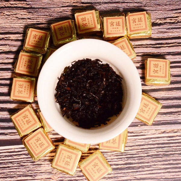 CIFbuy Yunnan Jindian Small Square Brick Black Tea Leaves Glutinous Fragrance Brick Tea