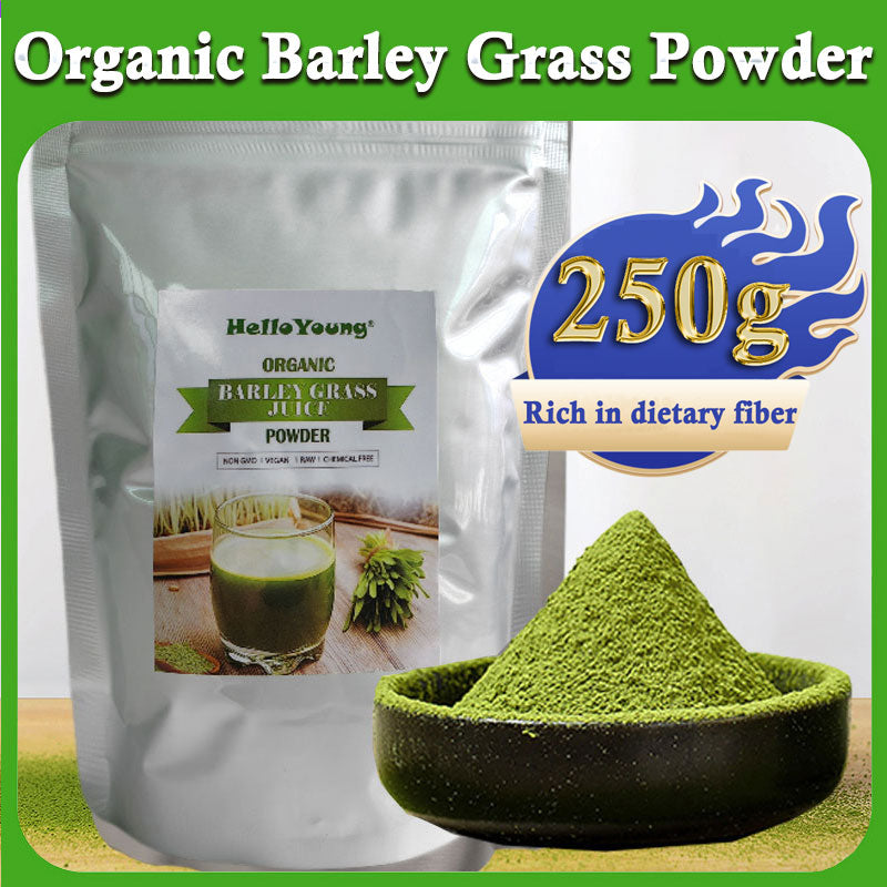 Barley Grass Powder Original 100% Pure And Organic Green Tea Barley Grass Powdered Drink 100% Pure&Natural I Nutritionally Complete I Mix into Smoothie or Juice Main image