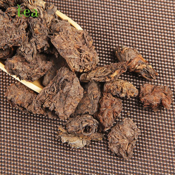 CIFbuy Yunnan Puer Tea, Prepared Tea Powder, Black Tea 02, Old Tea Head, High Quality, Menghai Jingya, Small Tea Head