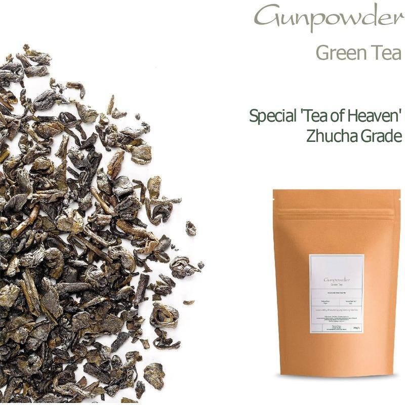 CIFbuy Gunpowder Green Tea from China - Heaven Tea - Pellet Tea - Zhu Cha Zhucha 100g
