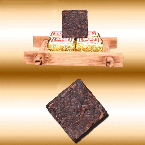 CIFbuy 1Pc/Cup Bulk Ripe Puerh Tea Mini Brick Tea Bohai Square Puer Tea Yunnan 50g-500g