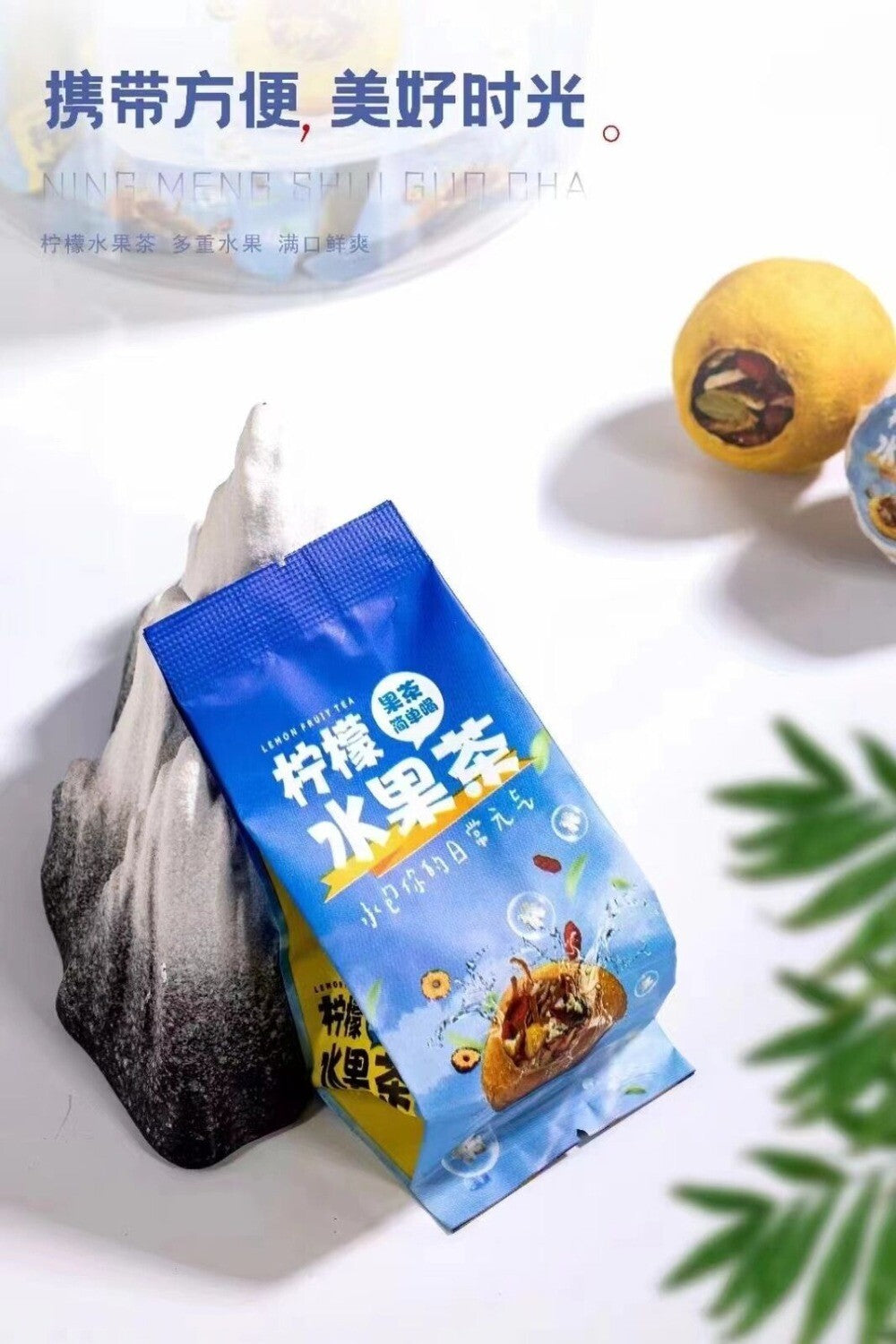 Freeze Dried Lemon Peach Oolong Tea Cold Brew Individual Packs