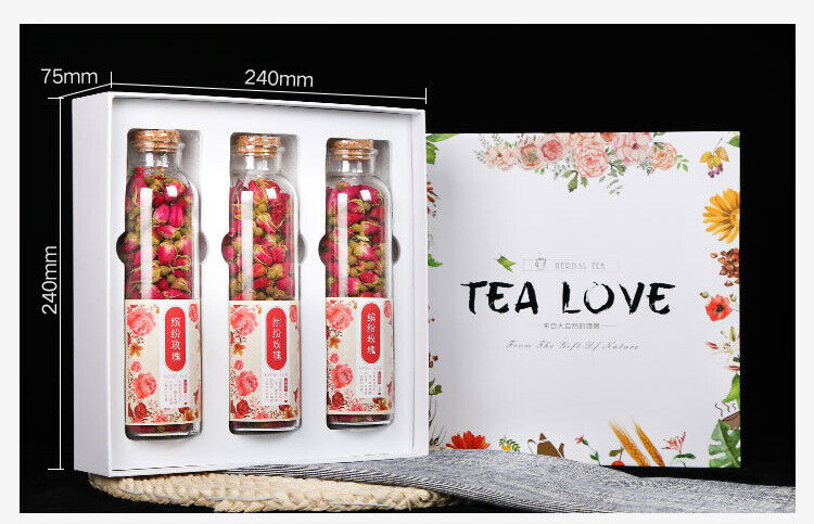 150G Rose tea, osmanthus box, flower fruit tea, gift box, flower tea