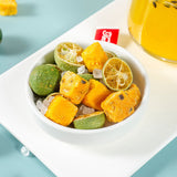 Green Kumquat Passion Fruit Herbal Tea with Rock Sugar Natural Fruit Blend