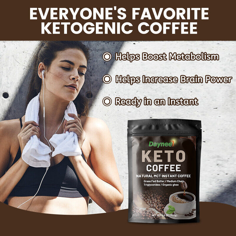 Slim Diet Keto Coffee Natural Slimming Weight Loss Instant Coffee Powder 10g*10