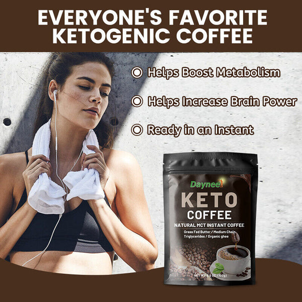 Slim Diet Keto Coffee Natural Slimming Weight Loss Instant Coffee Powder 10g*10