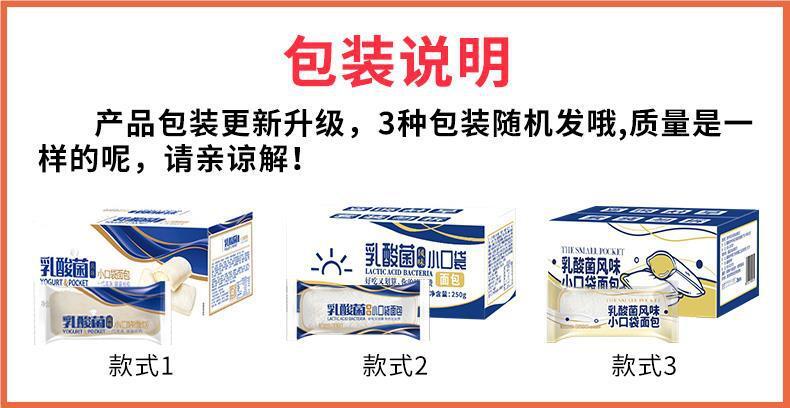 Healthy Snack Lactic Pocket Bread Breakfast Pack