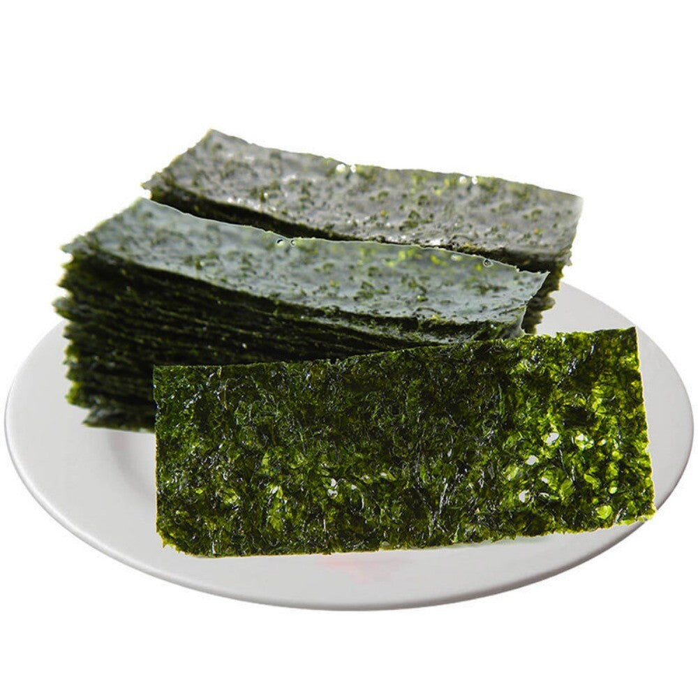 Roasted Seasoned Seaweed Snack 100 Sheets Korean Salted Thai Style Crispy