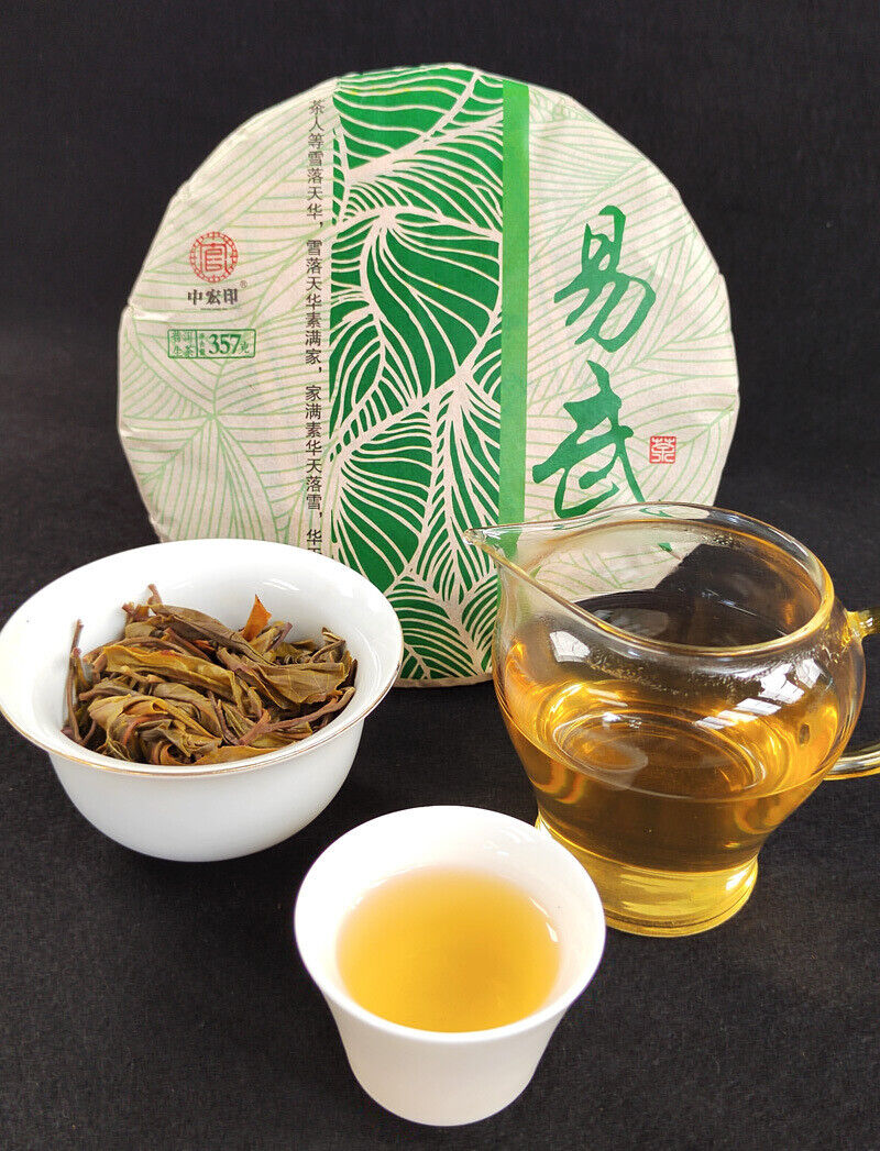 357g Yiwu Jiao Mu Pu'er Tea Raw Cake Yiwu Yunnan Seven Cakes Pu'er Tea
