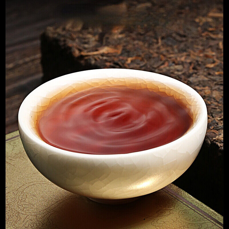 TeaYunnan Natural Cooked Pu-erh Black Tea 1000g Chinese Aged Pu-Erh Tea Gold Brick