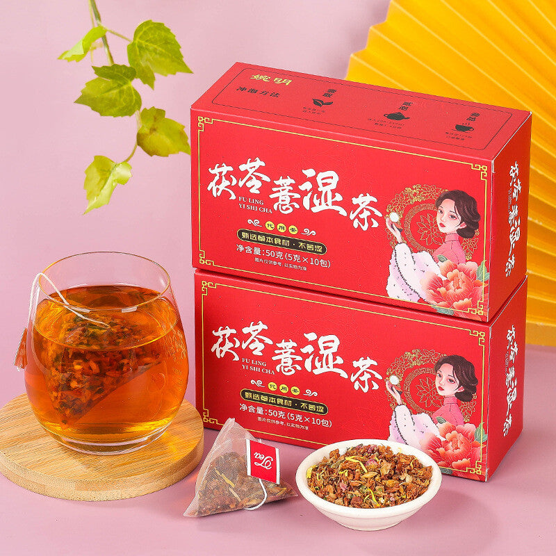 Poria Job's Tears Tea Triangle Bag Cassia Seed Orange Peel Job's Tears Tea