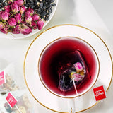 Black Goji Mulberry Rose Tea Pyramid Bag Herbal Fruit Beauty Tea