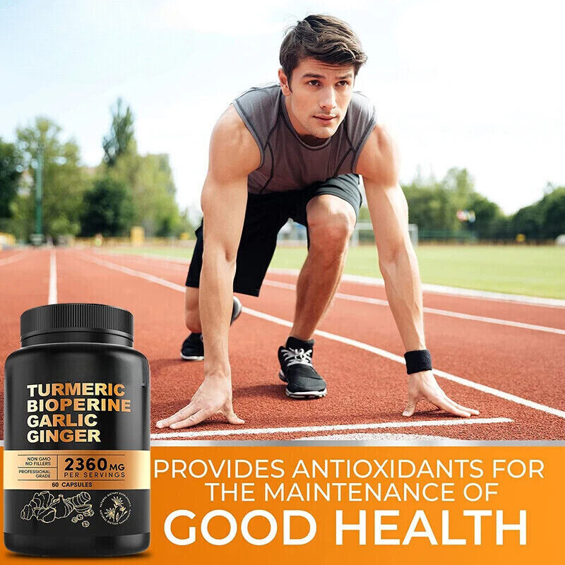 Turmeric Curcumin with Ginger + Black Pepper, Joint Health Supplements