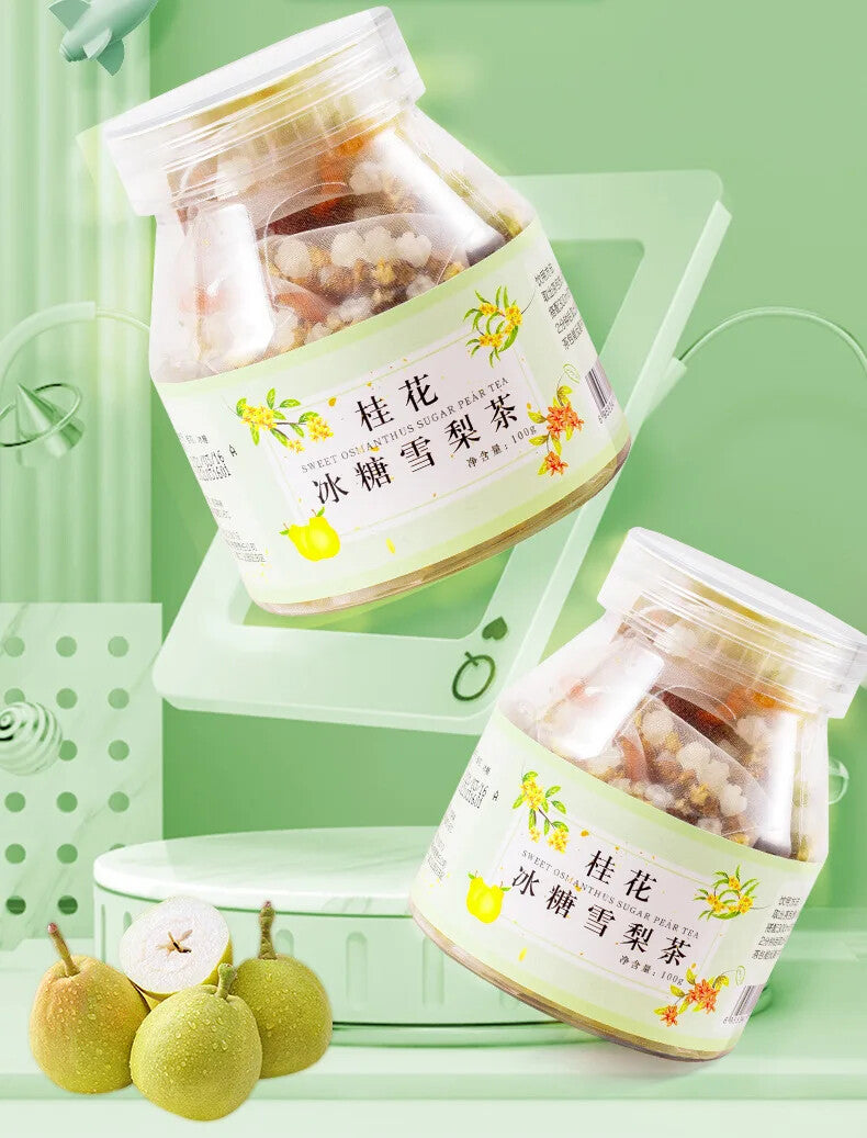 Herb Flower Tea Nourishing Lung and Throat Tea Osmanthus Snow Pear Fruits Tea