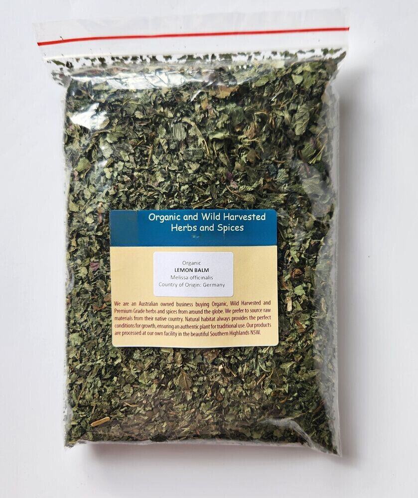LEMON BALM ORGANIC HERBAL TEA 40g Melissa officinalis dried herb Main image