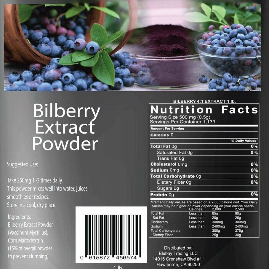 Bilberry Fruit Powder 1.1lb Extract Main image