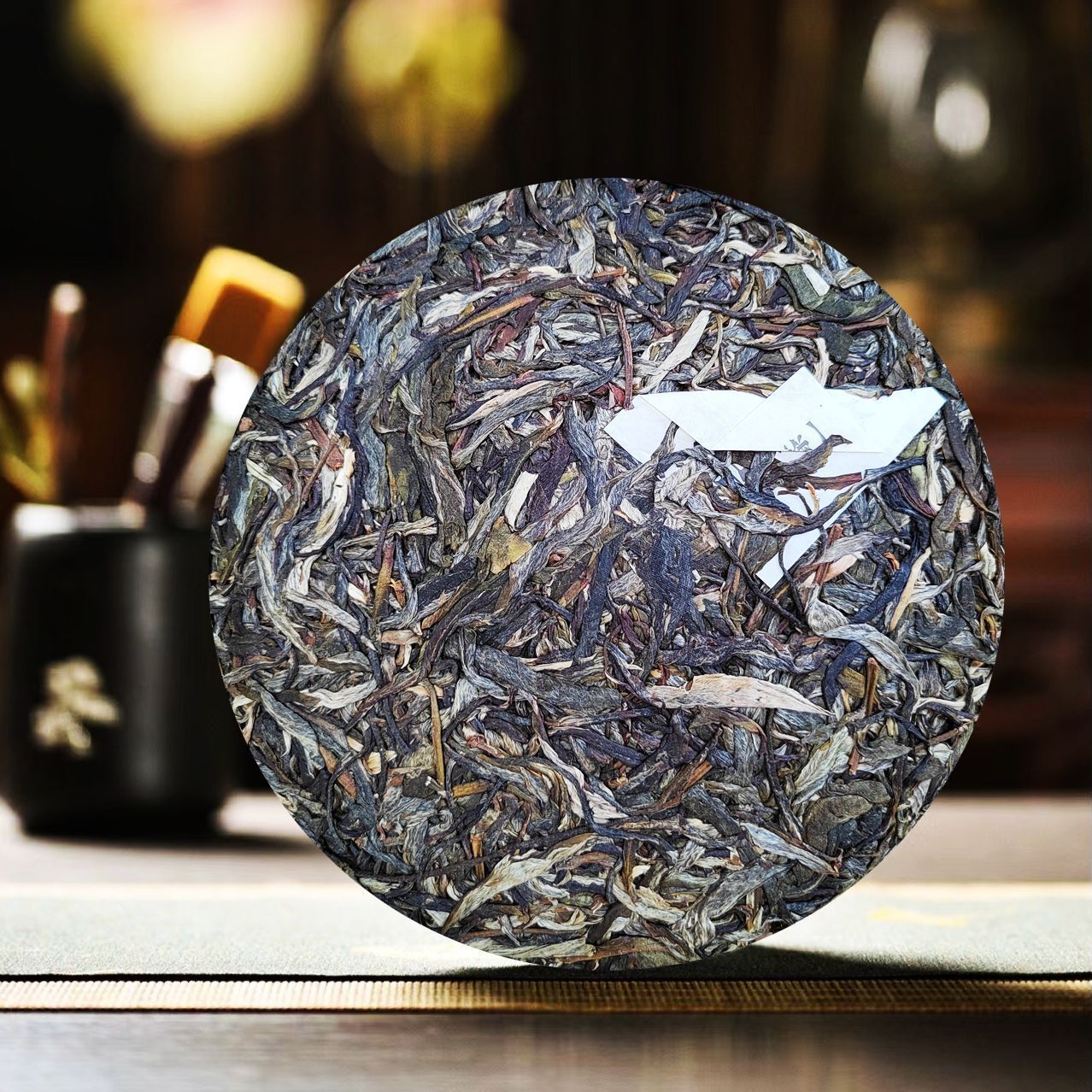 Manzon Raw Tea Pu'er Tea Yunnan Big Leaf Sun Green Maocha 357g Pu'er Tea