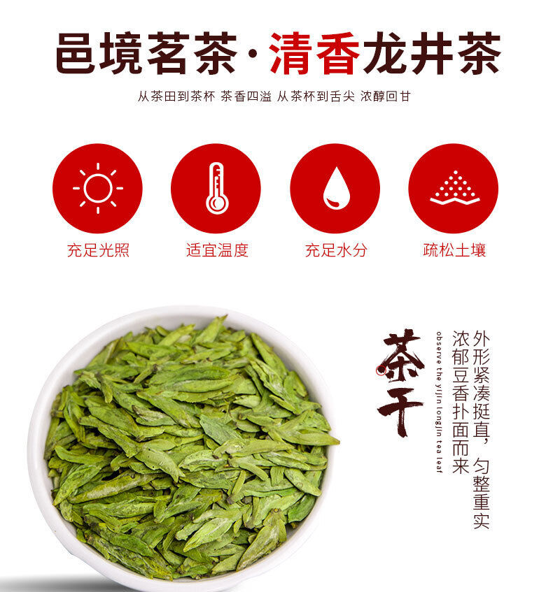 Sealed Mingqian Tea Canned Longjing Tea Green Tea Yijing Brand Tea Good Tea 50g