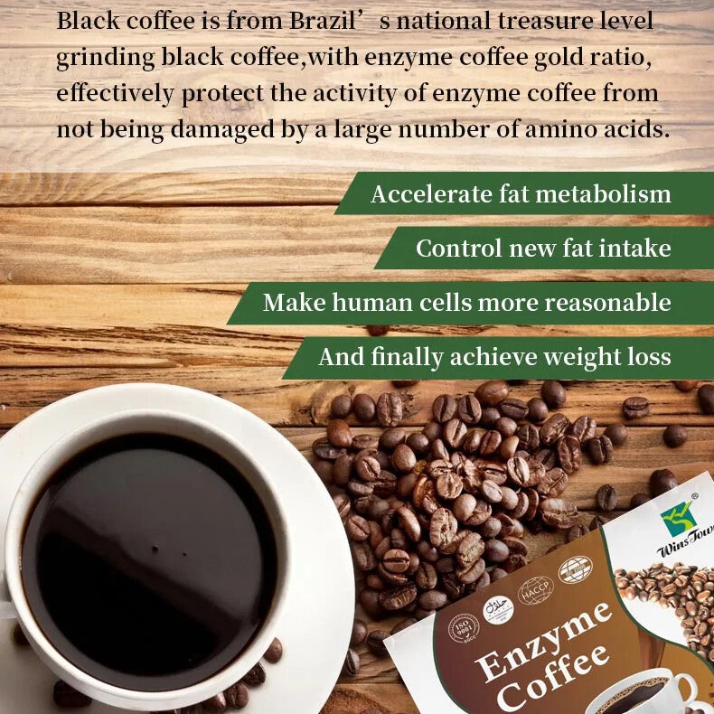 Weight Loss Natural Herbal Diet Bulletproof Coffee 15g*12 Slimming Enzyme Coffee