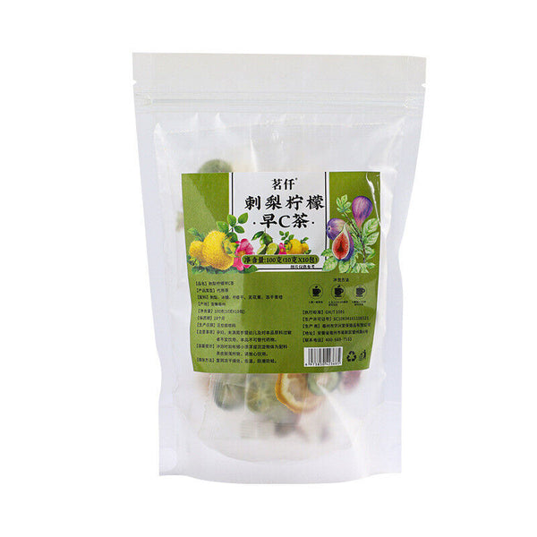 Morning C evening A prickly pear lemon blackberry rose black wolfberry bag tea