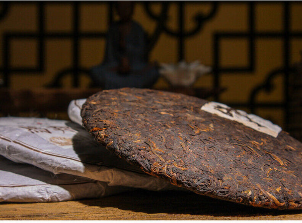 357g Yunnan Pu'er Ripe Tea Cake Tea Ma Bang Gong Cakes Aged Pu'er Tea Cake