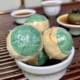 Xinhui Raw Sun-dried Small Green Citrus Bulk Puerh Tea Chen Pi Small GreenCitrus