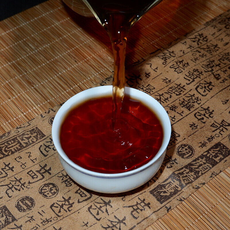 Puerh Ripe Tea Cake Aged Golden Needle 357g Tea Pu-er Tea Cake