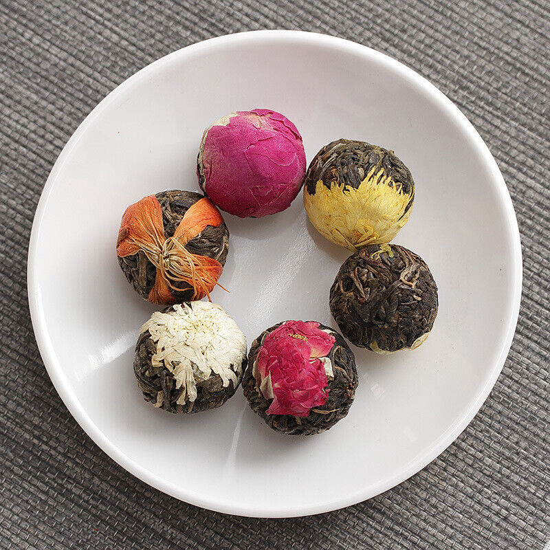 Yunnan Pu-erh Flower Tea Dragon Pearl 18 raw tea 6 flavor combination flower tea Secondary image