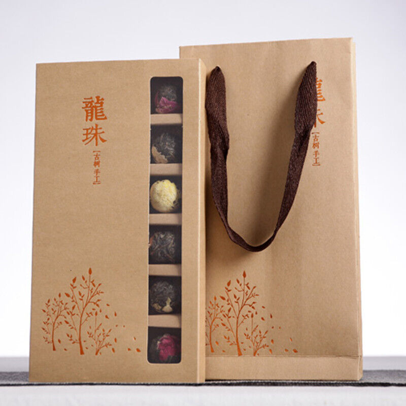 Yunnan Pu'er tea rose jasmine tea dragon pearl peony flower ball 6 flavors 18pcs Main image
