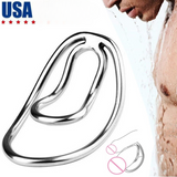 Stainless steel The Fufu Clip Sissy Male Metal Chastity Training Clip Lock Cage