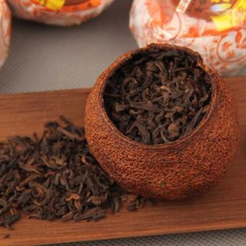 Orange Skin Puerh Pu'er Loose Tea PEI YU Xinhui Aged Chenpi Ripe Puer Tea 312